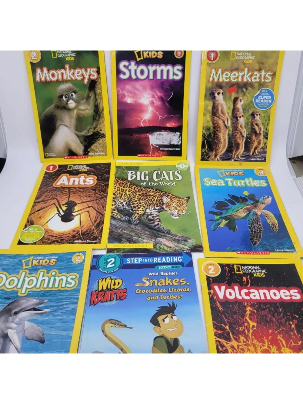 National Geographic KIDS Lot of Level 1 & 2 Beginning Readers 9 Books - RB010